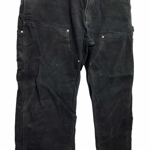 Vintage Carhartt B01 BLK 38x32 Double Knee Pants